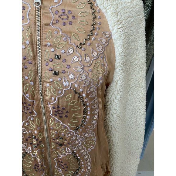 Free People Embroidered Sherpa Wicked Games Jacket - Picture 3 of 4